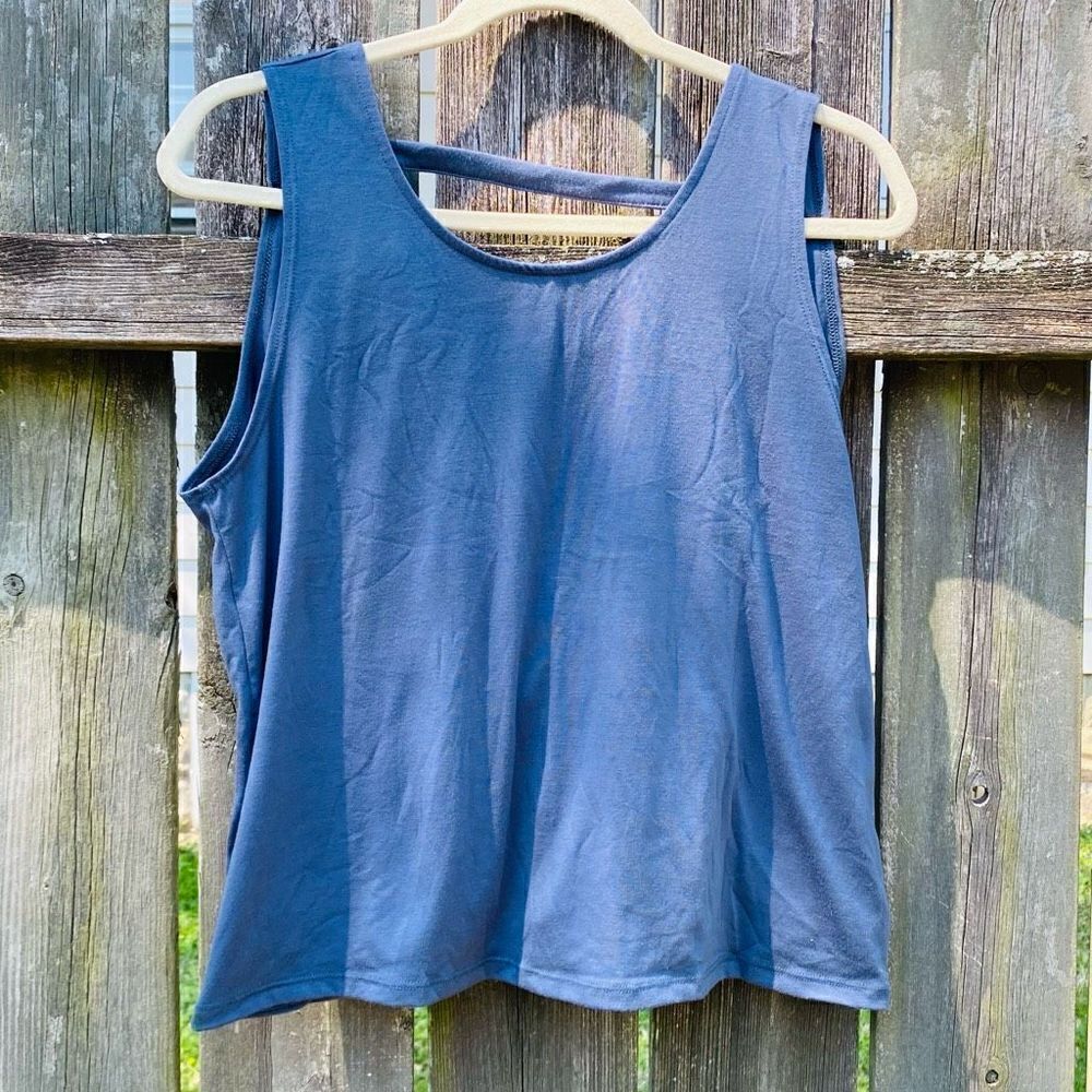 Onzie Gray Open Back Tank | L‎